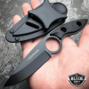 7" MILITARY FIXED BLADE NECK KNIFE w/ SHEATH Boot Camping Pocket