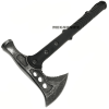 15" Battle Axe BLACK Hatchet Tomahawk Hammer Pin Tactical Fixed Blade